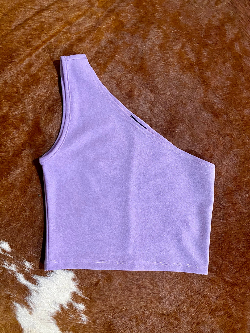 Asymmetrical Fitted Shoulder Top